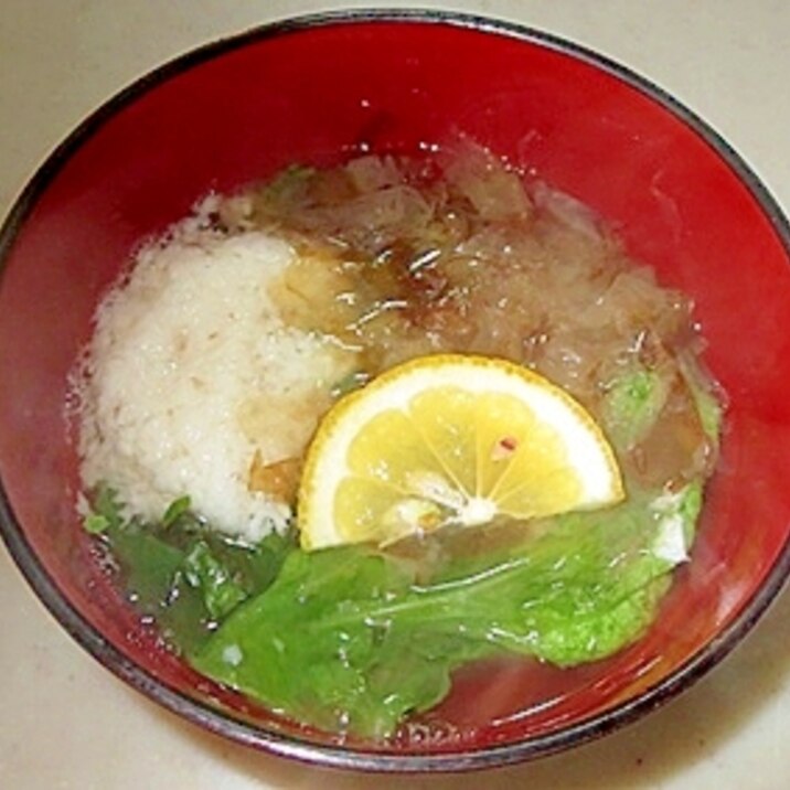 簡単でふわふわとろとろ!自然薯のお吸い物
